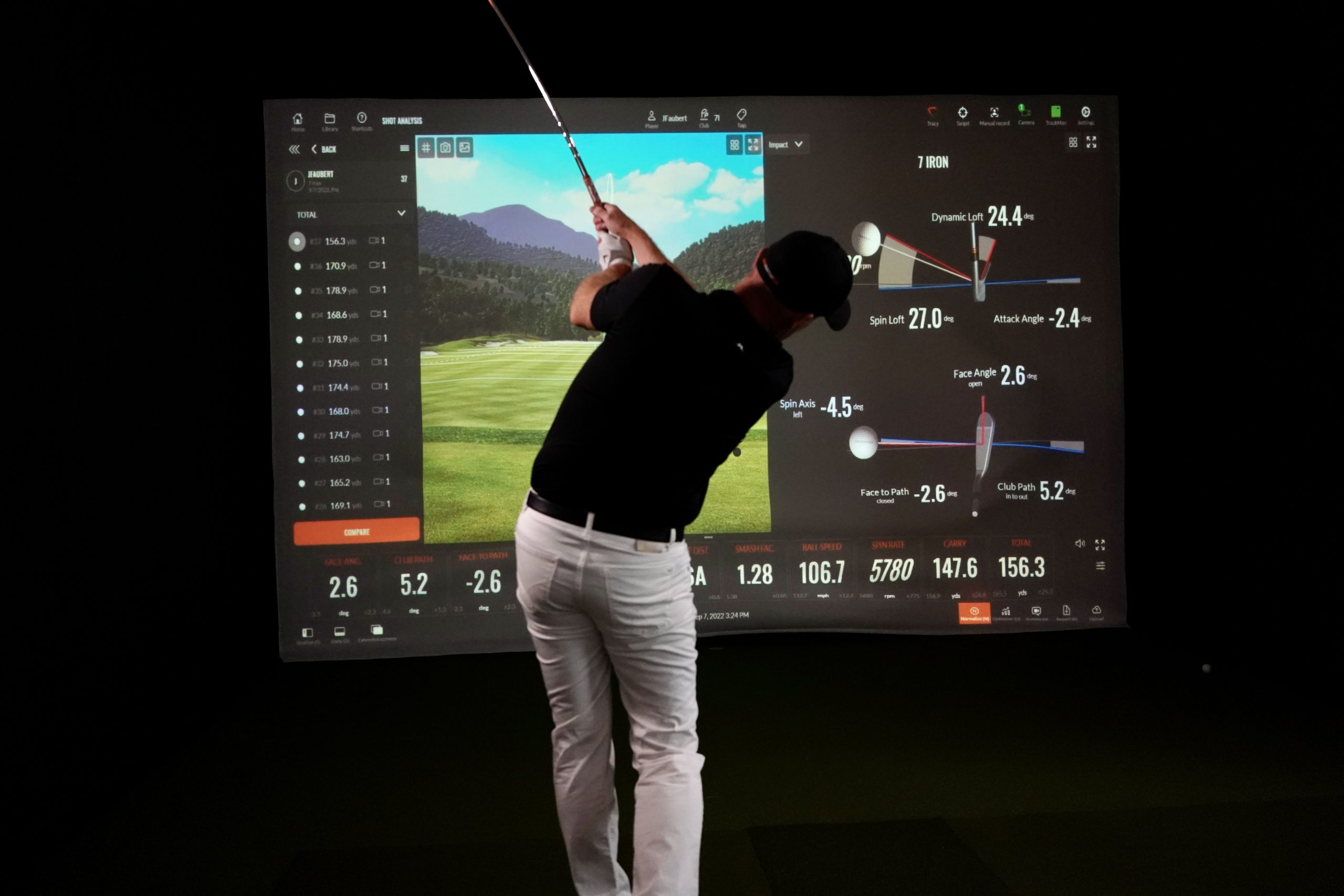 Indoor Golf Trackman Simulator